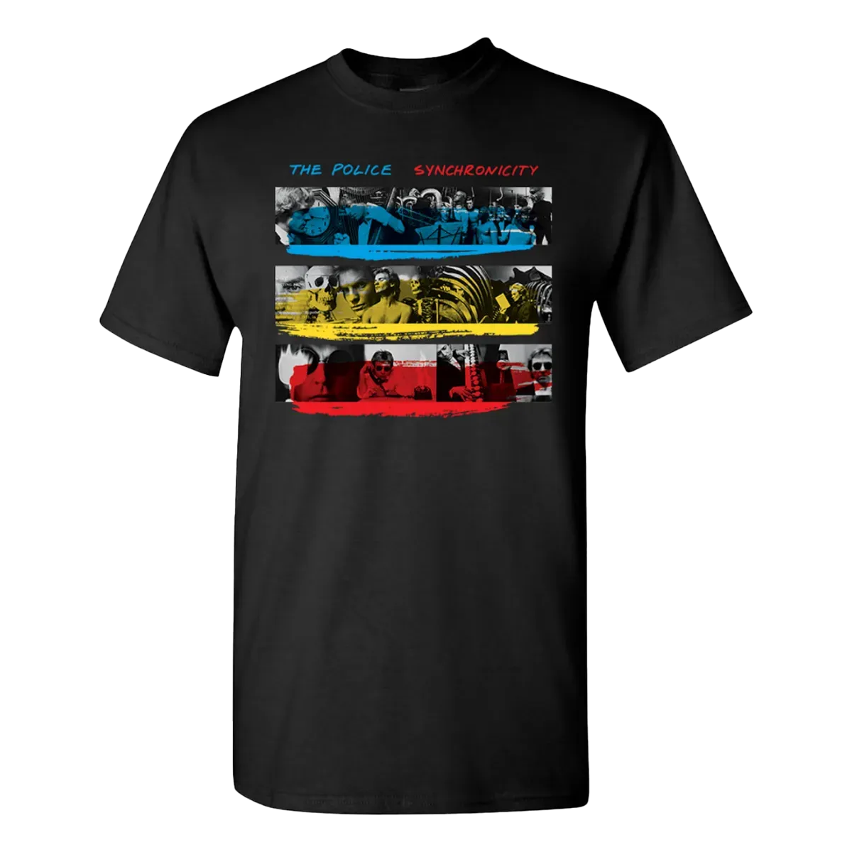 The Police Synchronicity Vinyl Tracks Black T-Shirt